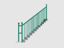 실내 건축 난간